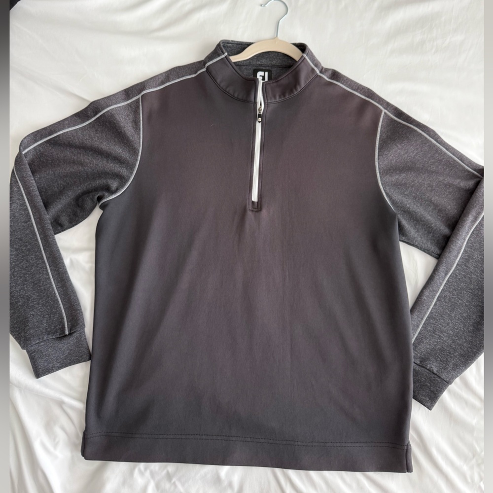 Men's Gray 1/4 Zip Pullover